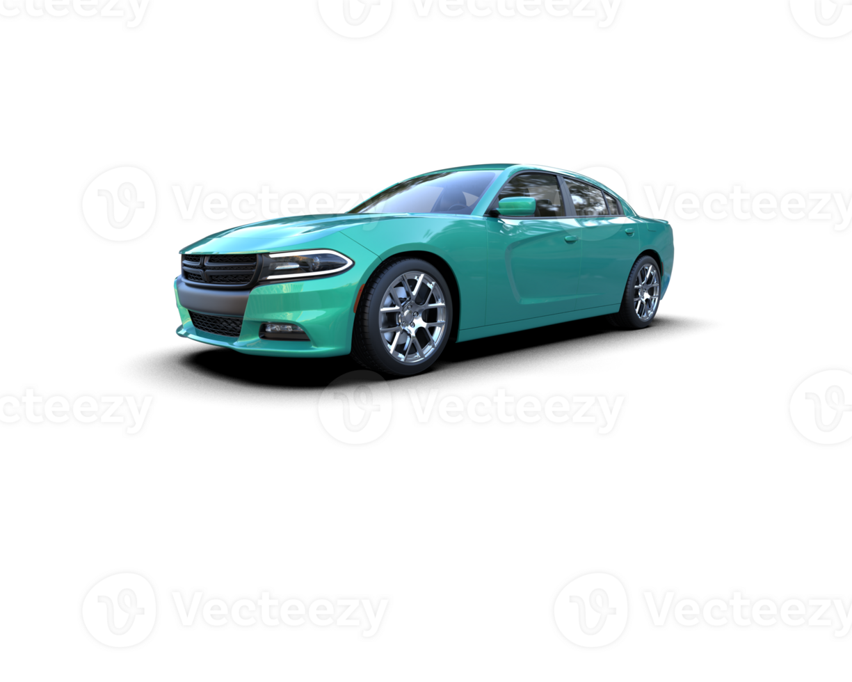 Realistic sport car isolated on background. 3d rendering - illustration png