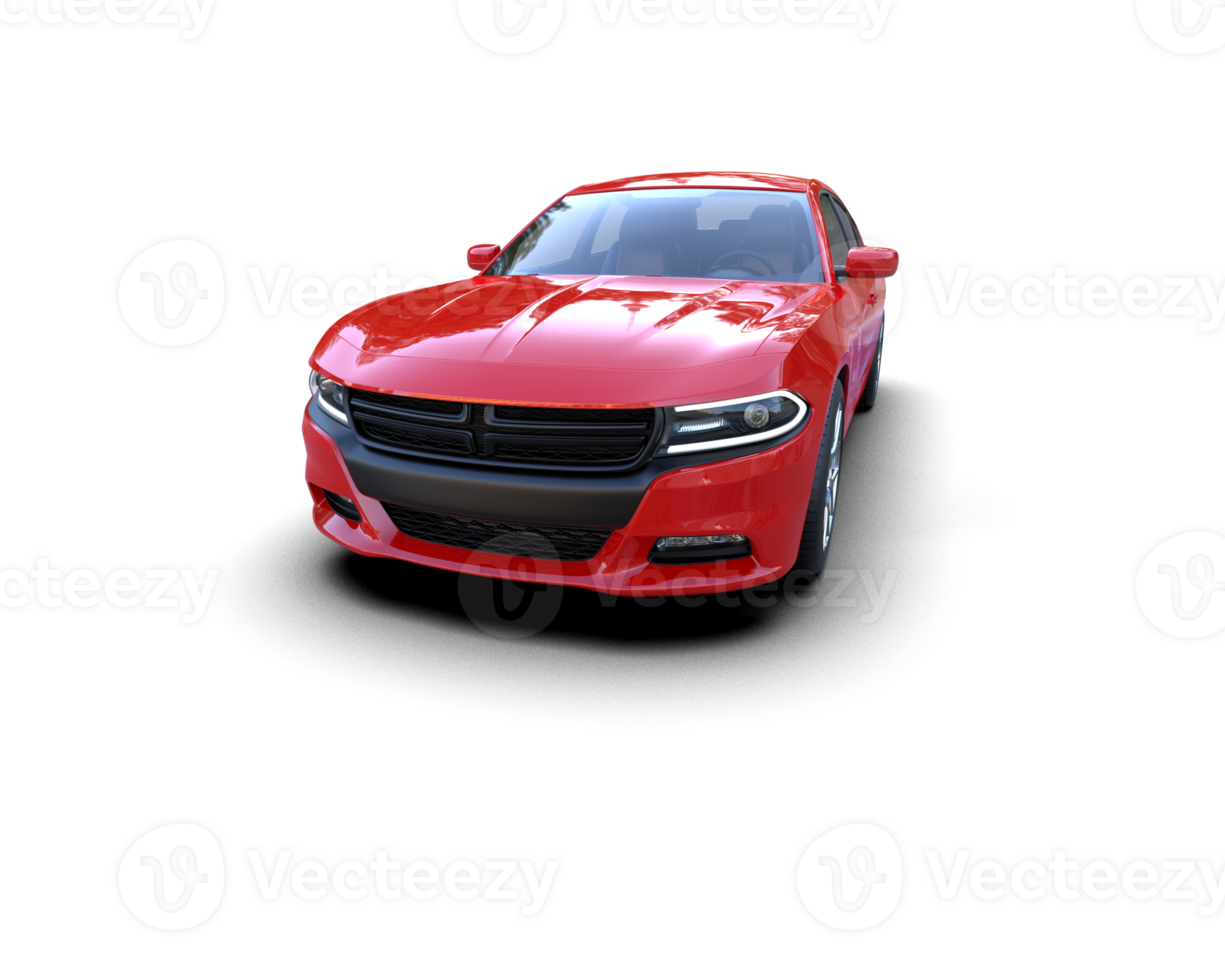 Realistic sport car isolated on background. 3d rendering - illustration png