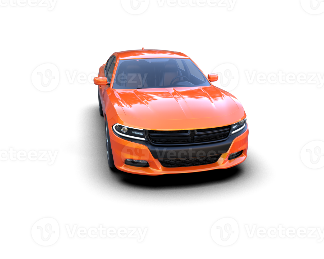 Realistic sport car isolated on background. 3d rendering - illustration png