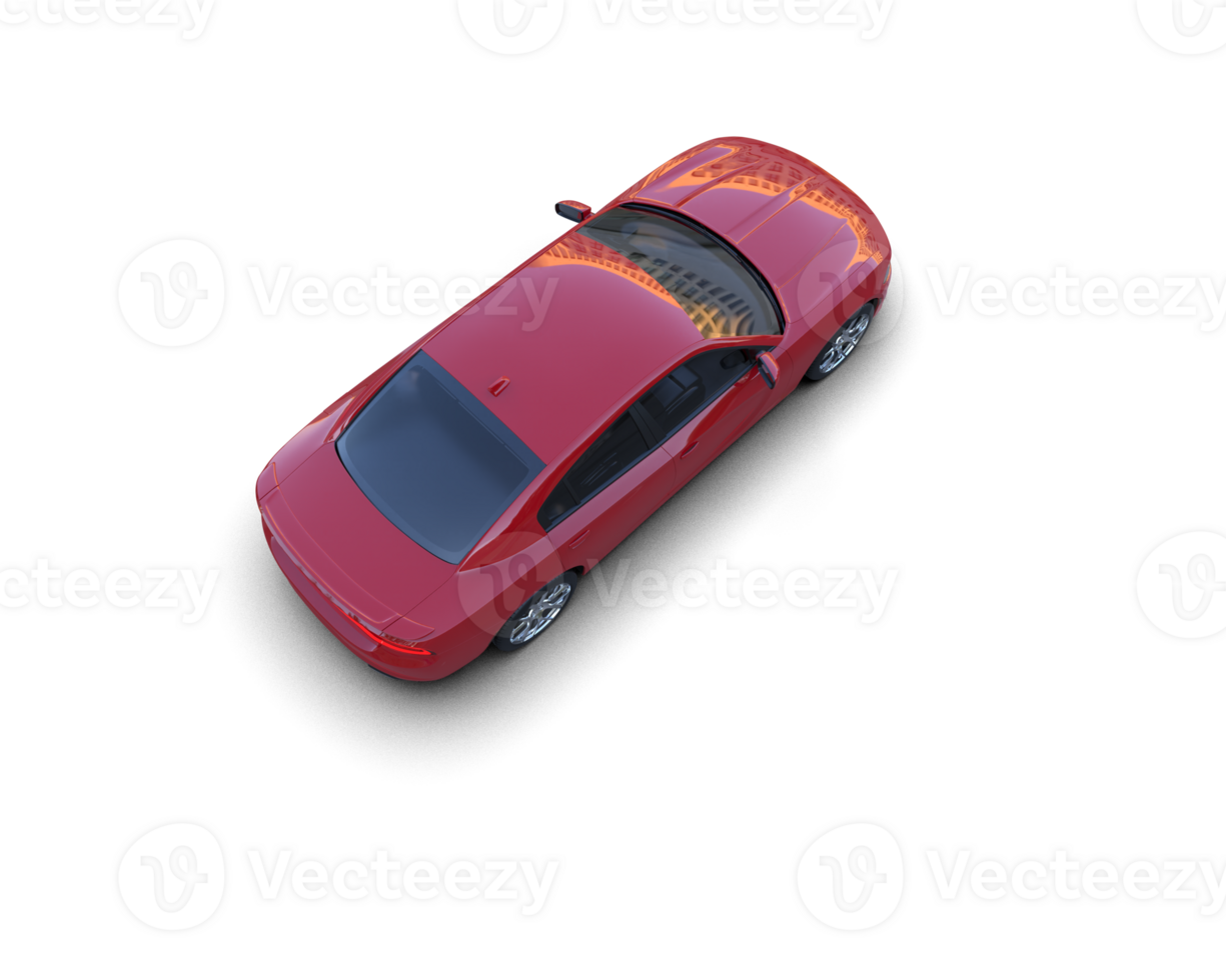 Realistic sport car isolated on background. 3d rendering - illustration png