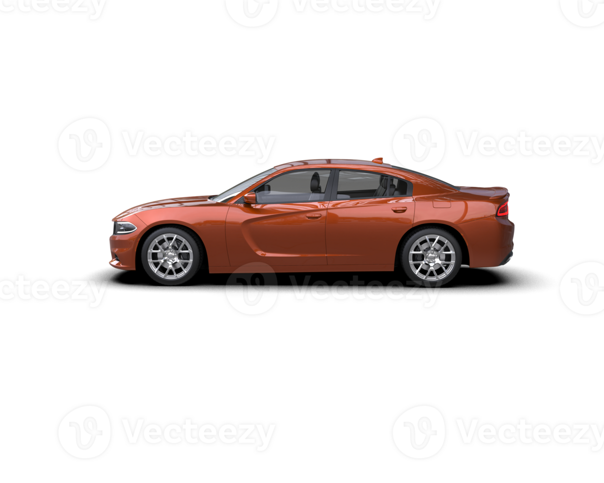 Realistic sport car isolated on background. 3d rendering - illustration png