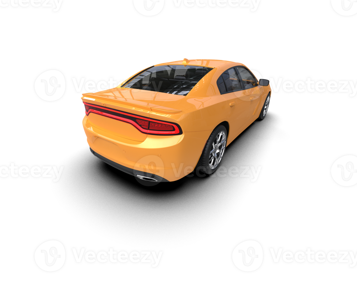 Realistic sport car isolated on background. 3d rendering - illustration png