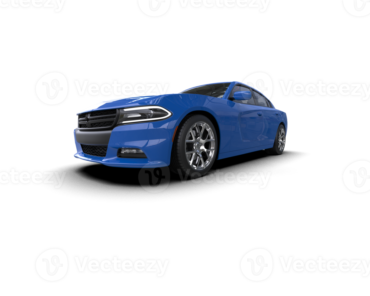 Realistic sport car isolated on background. 3d rendering - illustration png