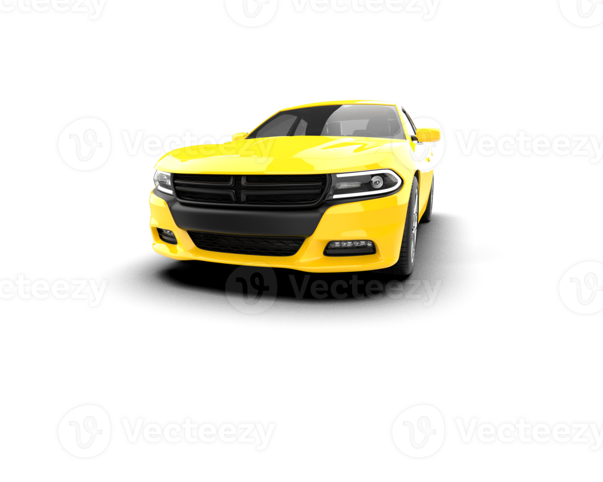 Realistic sport car isolated on background. 3d rendering - illustration png