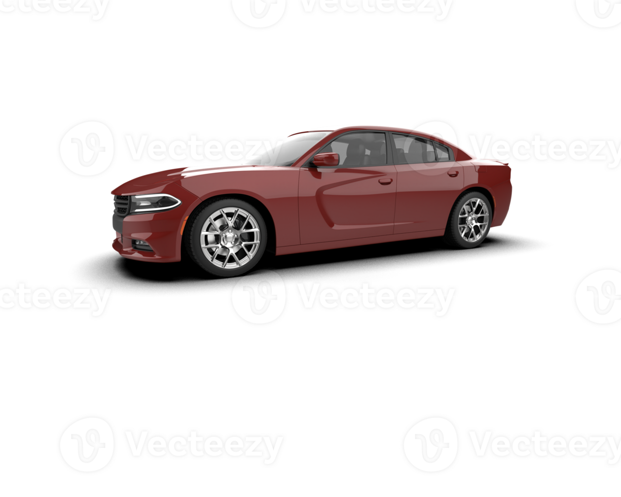 Realistic sport car isolated on background. 3d rendering - illustration png