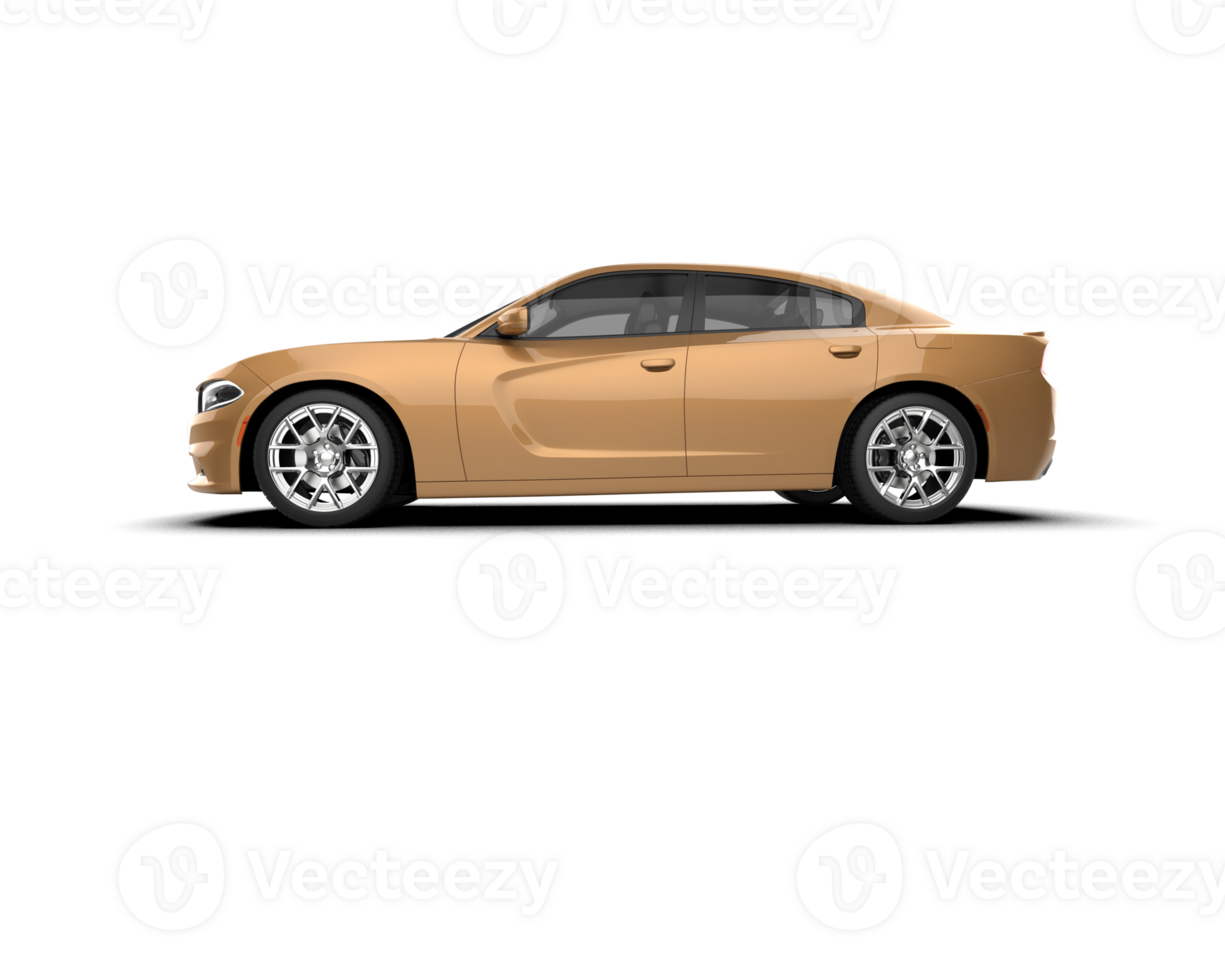 Realistic sport car isolated on background. 3d rendering - illustration png