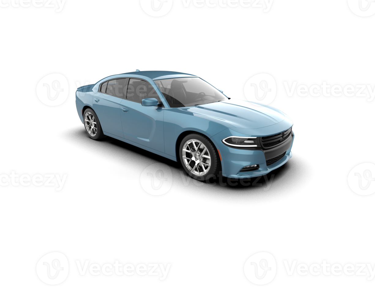 Realistic sport car isolated on background. 3d rendering - illustration png