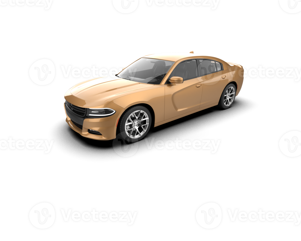 Realistic sport car isolated on background. 3d rendering - illustration png