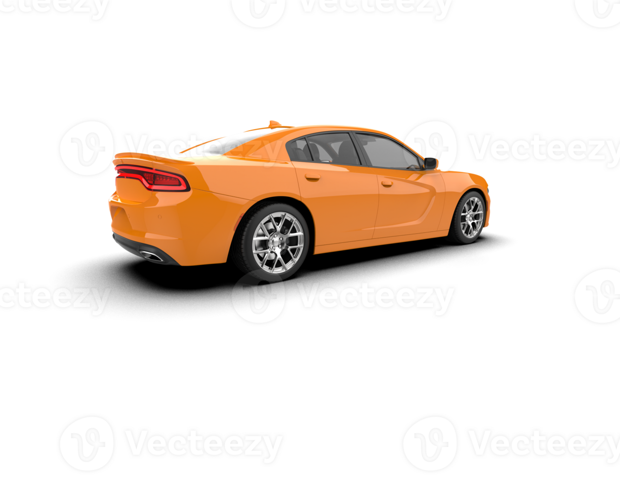 Realistic sport car isolated on background. 3d rendering - illustration png