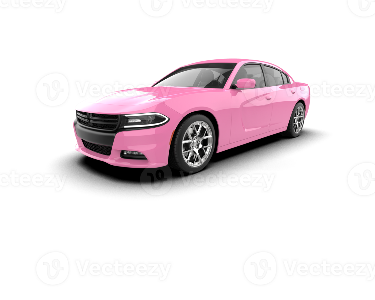 Realistic sport car isolated on background. 3d rendering - illustration png