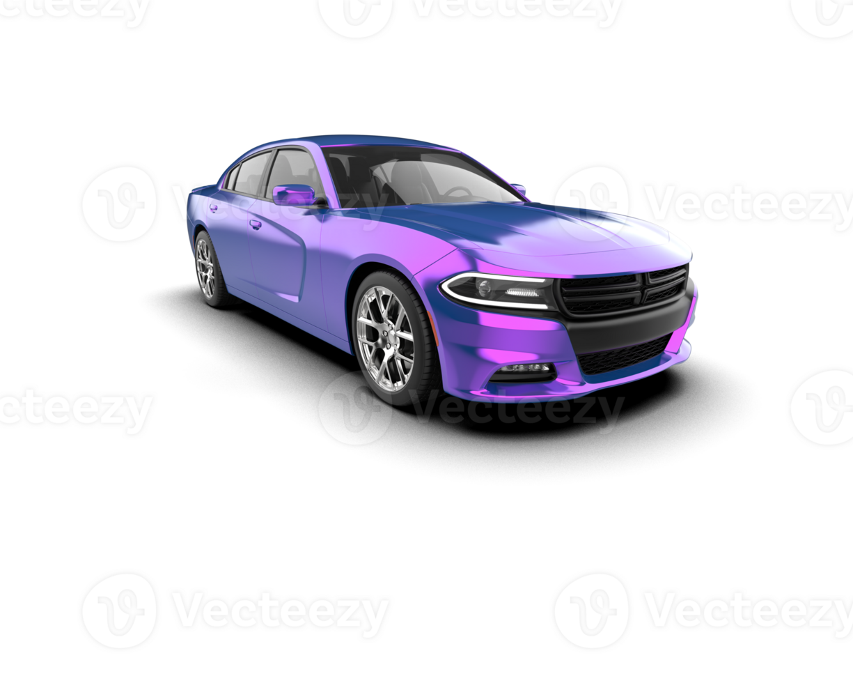 Realistic sport car isolated on background. 3d rendering - illustration png