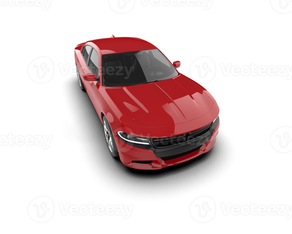 Realistic sport car isolated on background. 3d rendering - illustration png