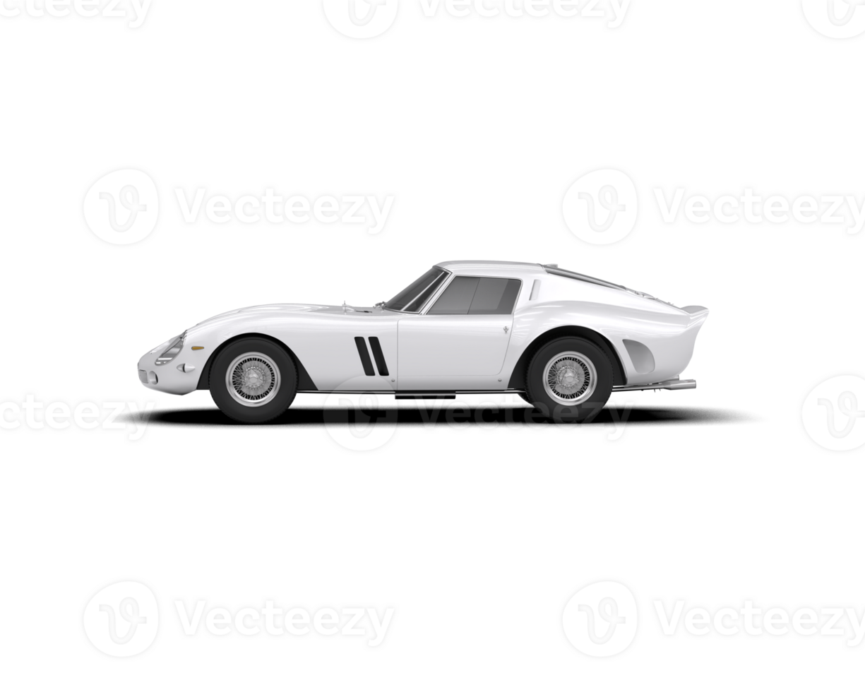 Realistic sport car isolated on background. 3d rendering - illustration png