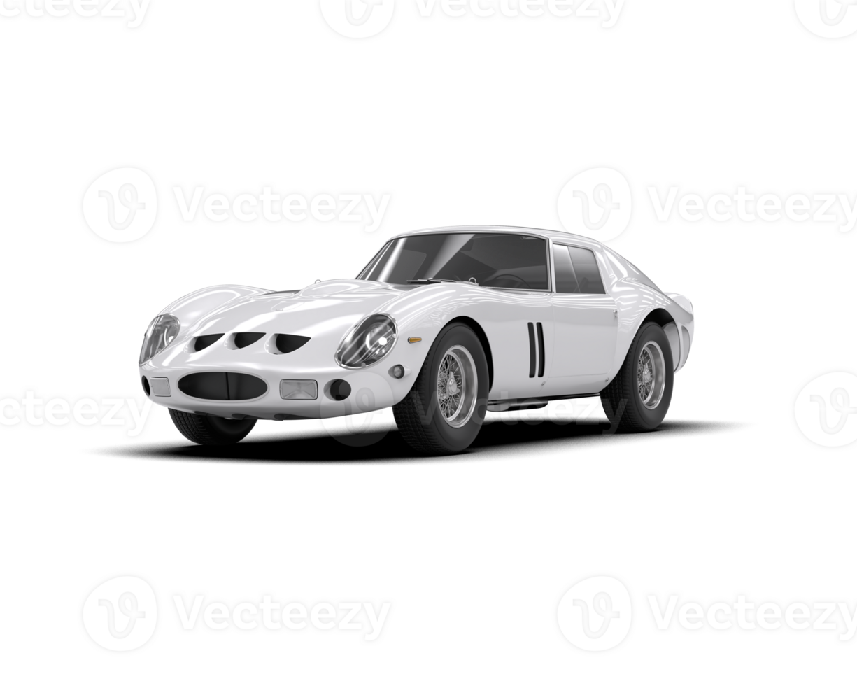 Realistic sport car isolated on background. 3d rendering - illustration png