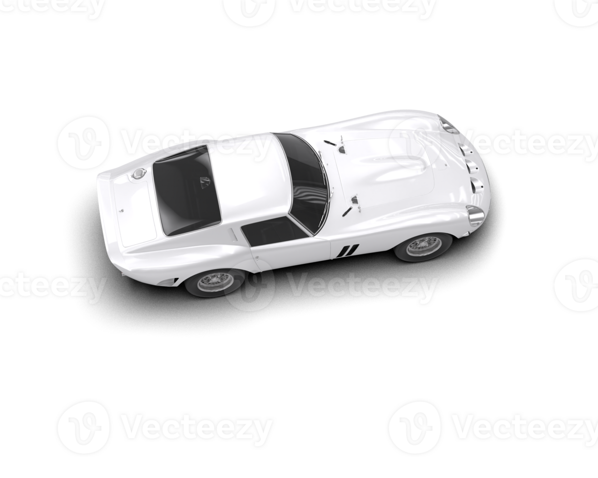 Realistic sport car isolated on background. 3d rendering - illustration png