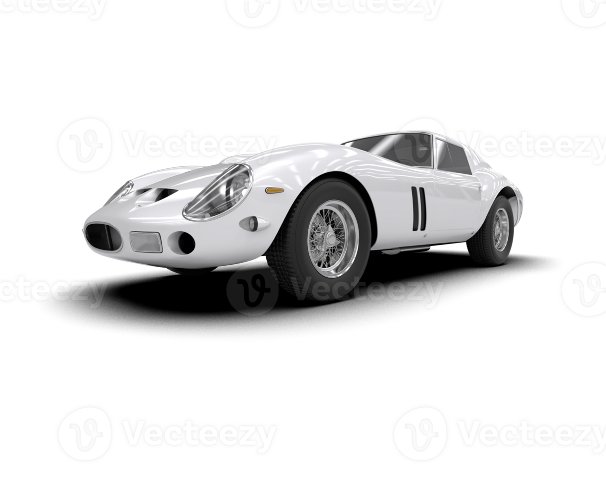 Realistic sport car isolated on background. 3d rendering - illustration png