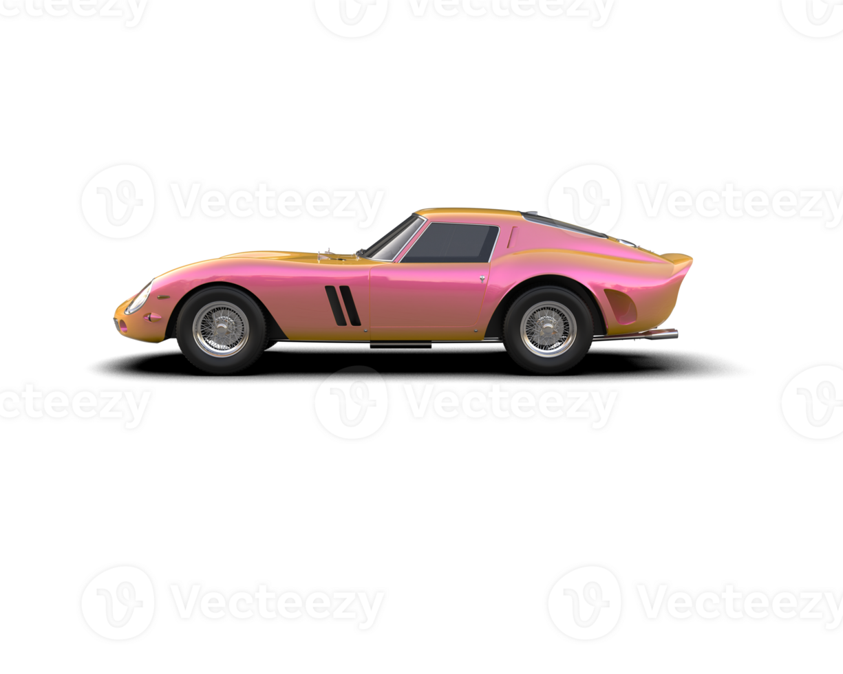 Realistic sport car isolated on background. 3d rendering - illustration png