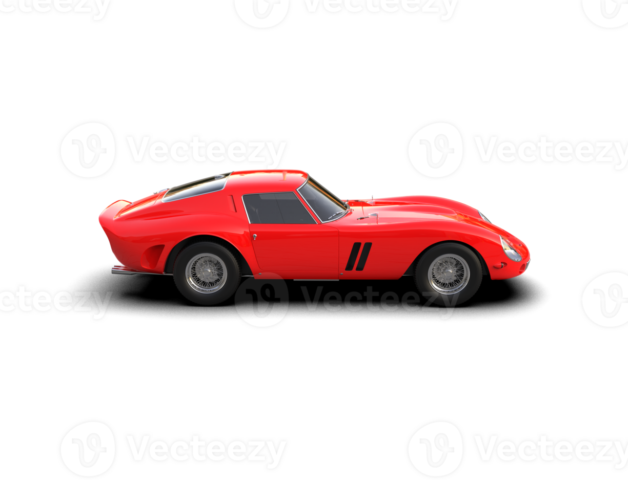 Realistic sport car isolated on background. 3d rendering - illustration png