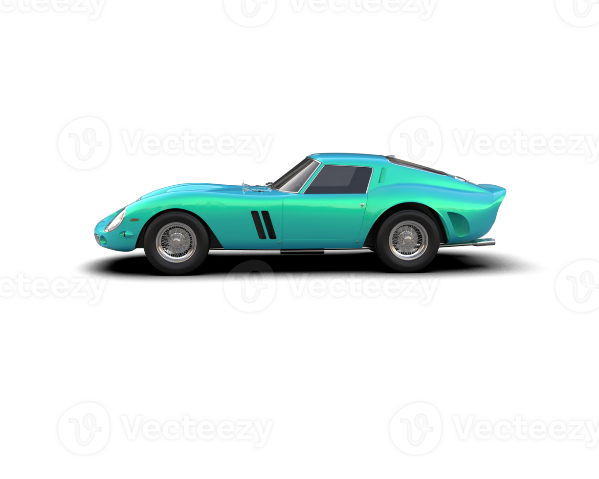 Realistic sport car isolated on background. 3d rendering - illustration png
