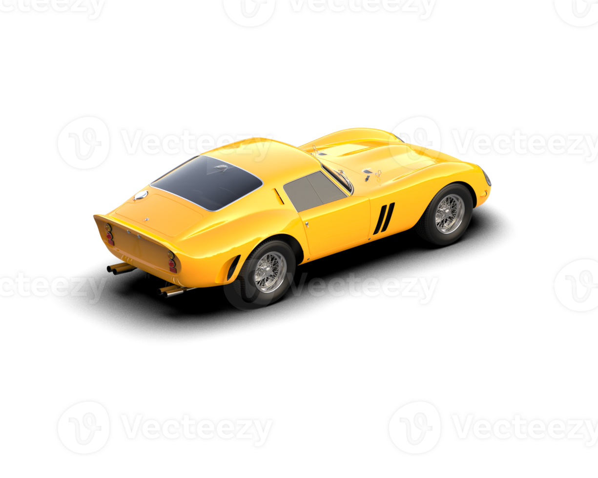 Realistic sport car isolated on background. 3d rendering - illustration png