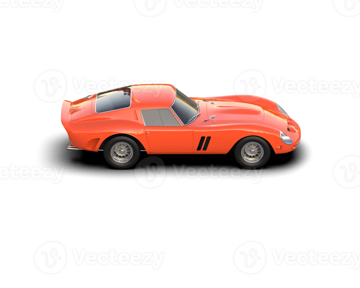 Realistic sport car isolated on background. 3d rendering - illustration png