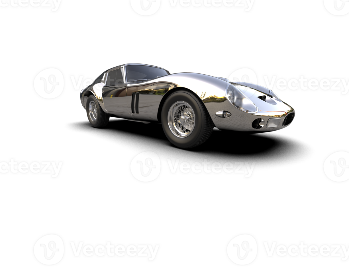 Realistic sport car isolated on background. 3d rendering - illustration png