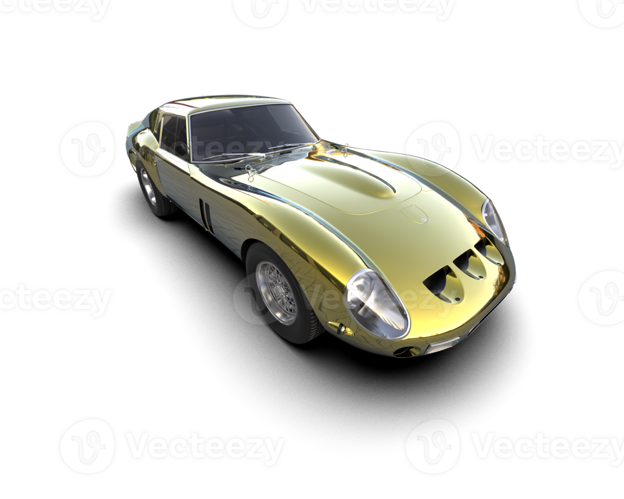 Realistic sport car isolated on background. 3d rendering - illustration png