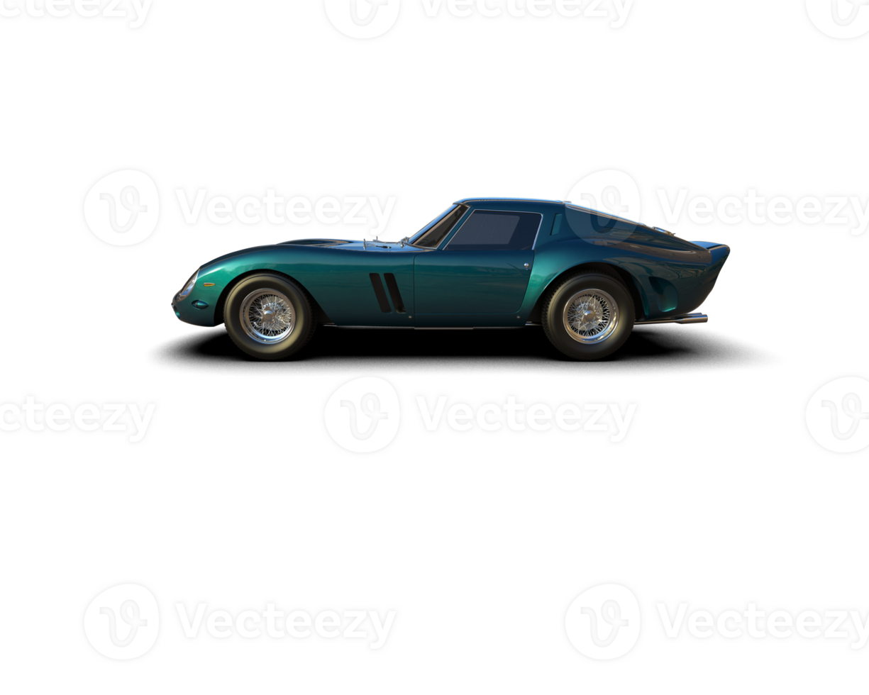 Realistic sport car isolated on background. 3d rendering - illustration png
