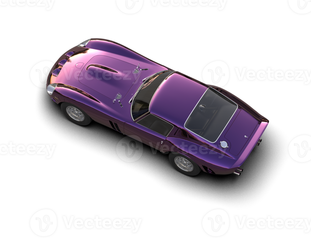 Realistic sport car isolated on background. 3d rendering - illustration png