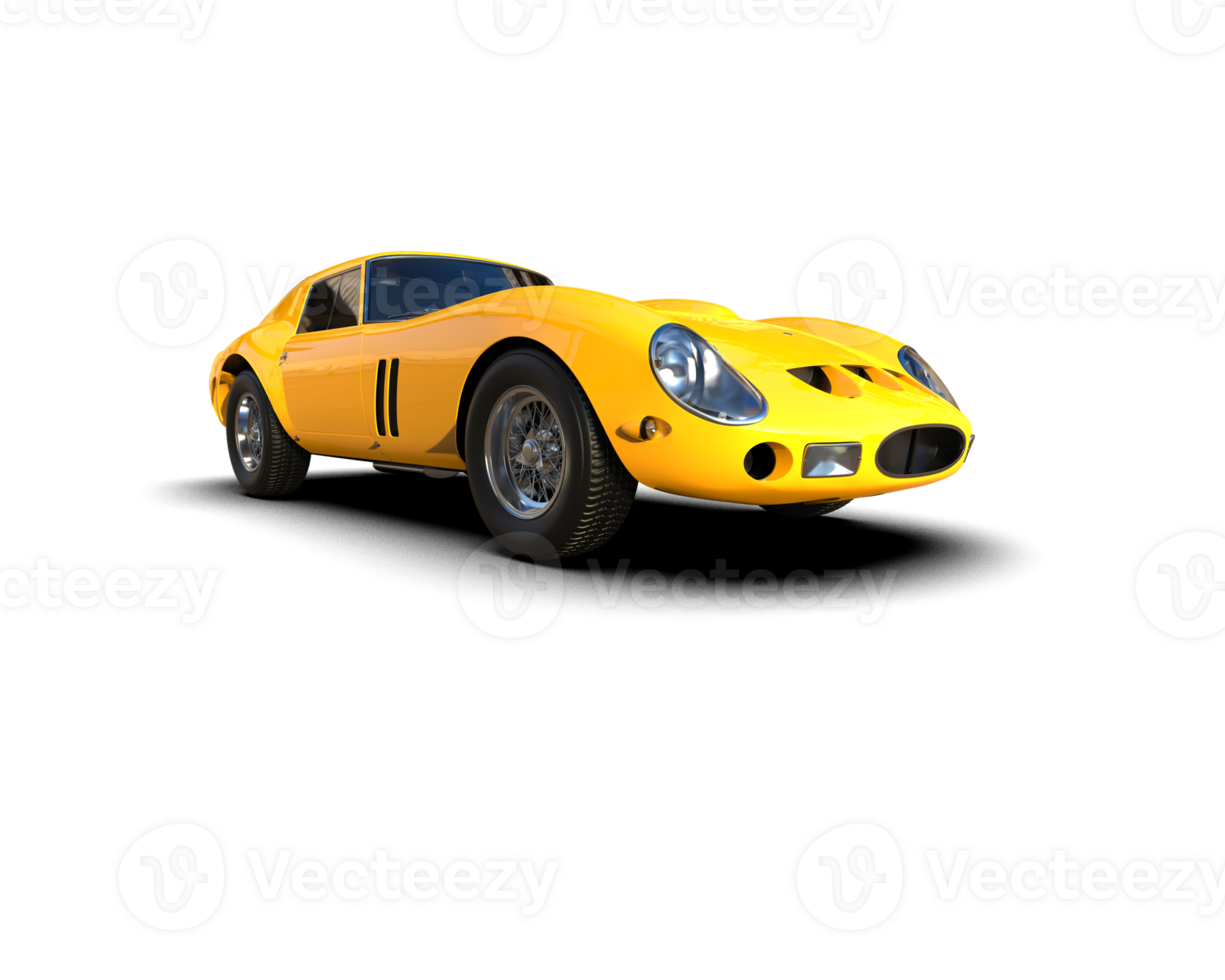 Realistic sport car isolated on background. 3d rendering - illustration png