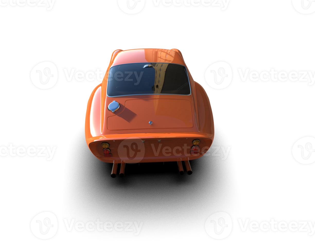 Realistic sport car isolated on background. 3d rendering - illustration png