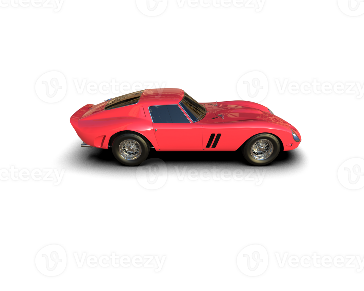 Realistic sport car isolated on background. 3d rendering - illustration png