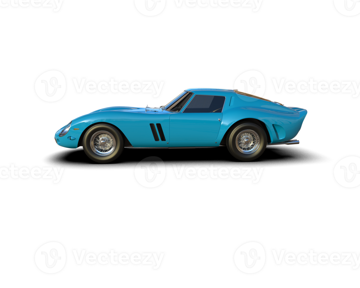 Realistic sport car isolated on background. 3d rendering - illustration png