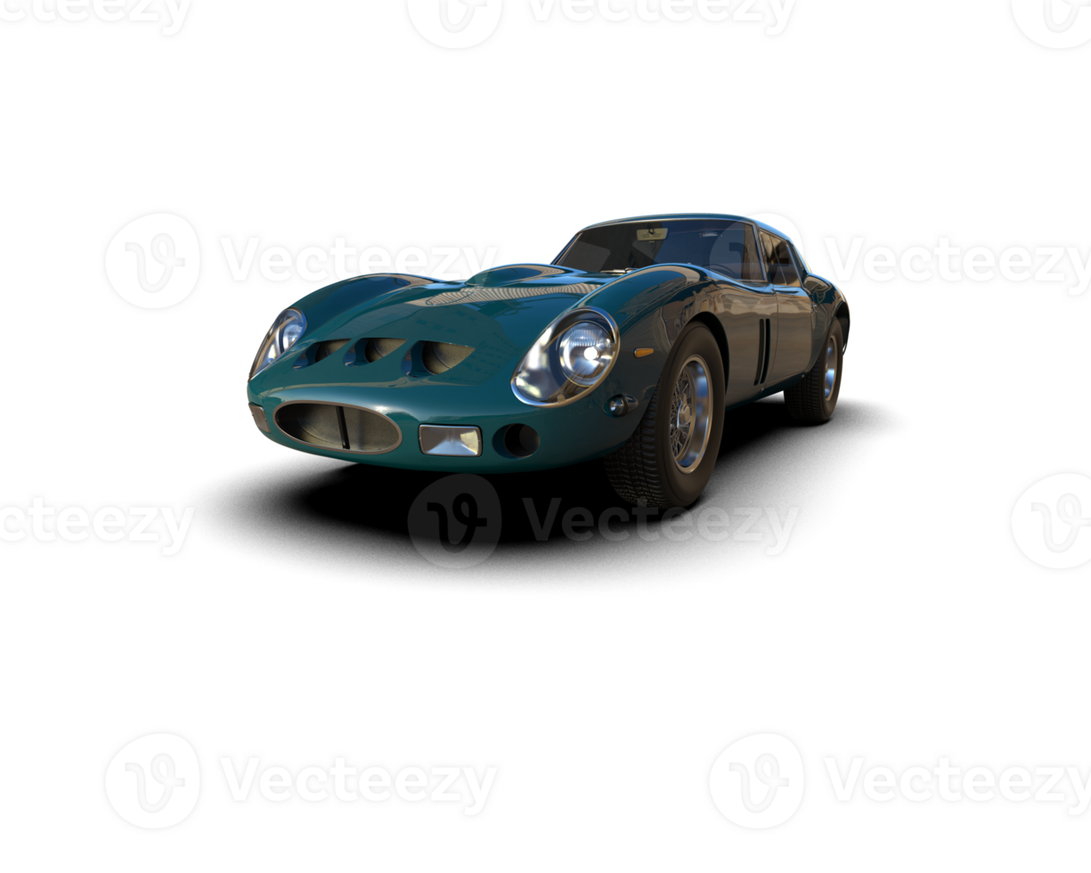 Realistic sport car isolated on background. 3d rendering - illustration png