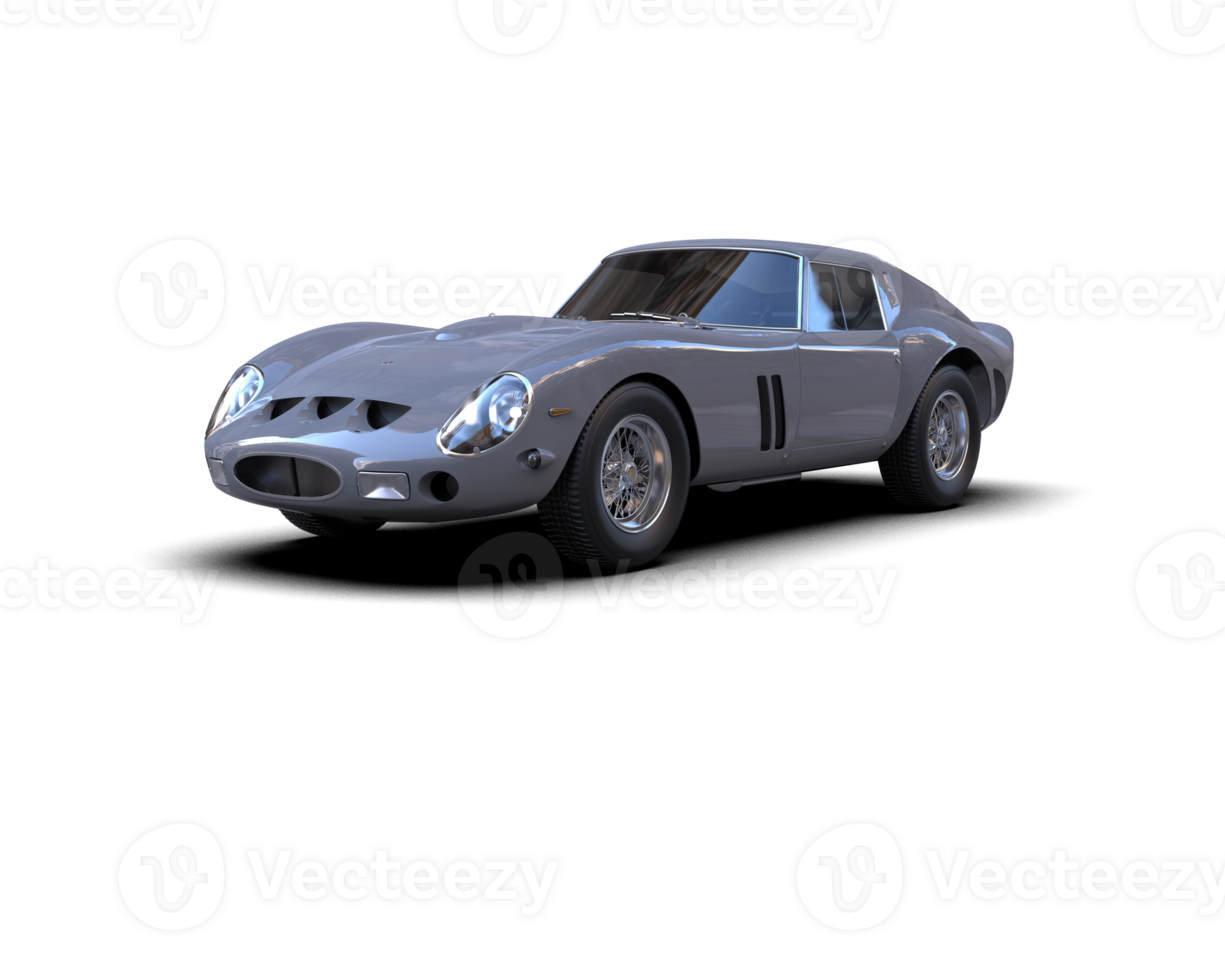 Realistic sport car isolated on background. 3d rendering - illustration png