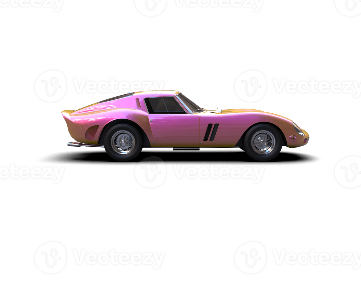 Realistic sport car isolated on background. 3d rendering - illustration png