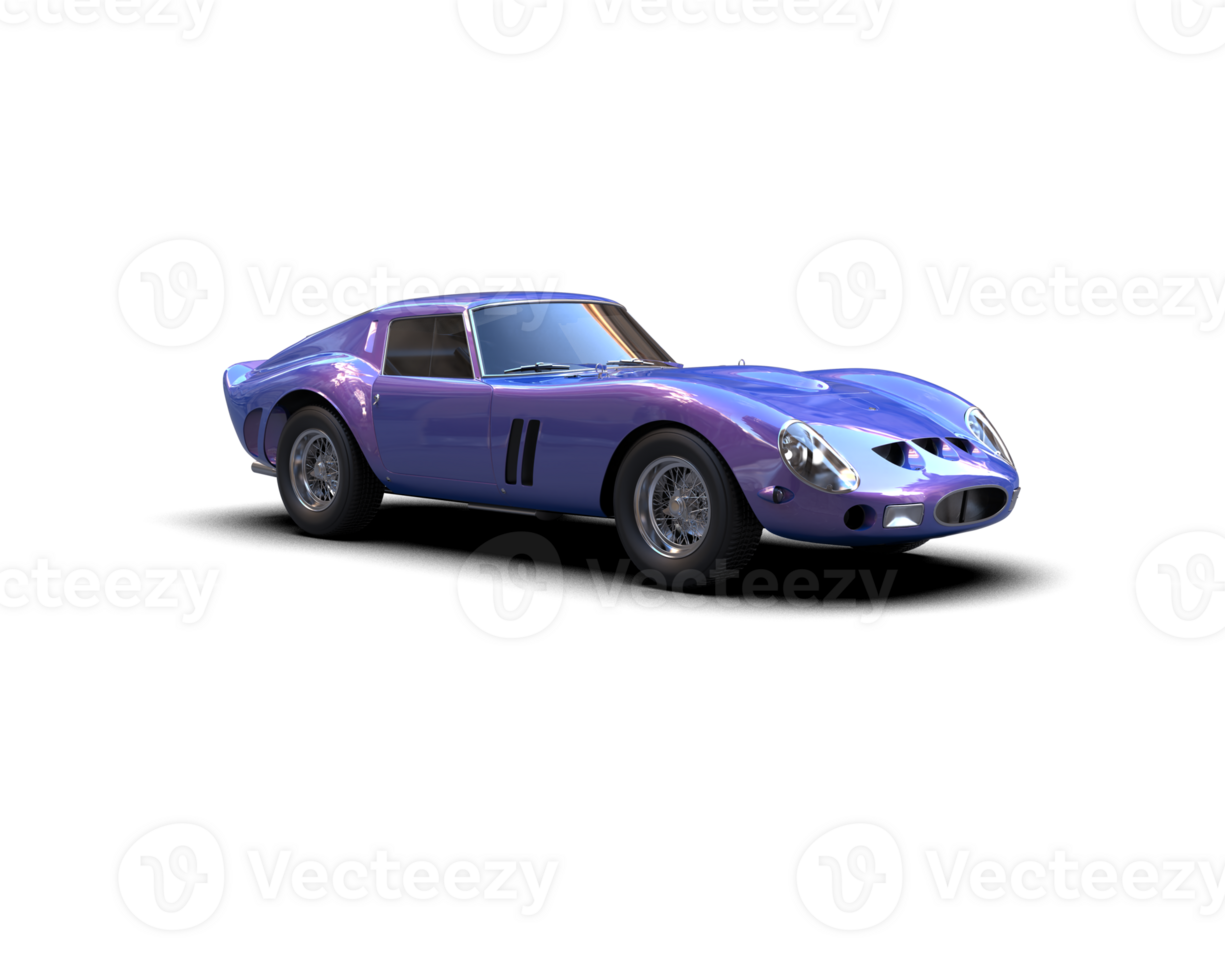 Realistic sport car isolated on background. 3d rendering - illustration png