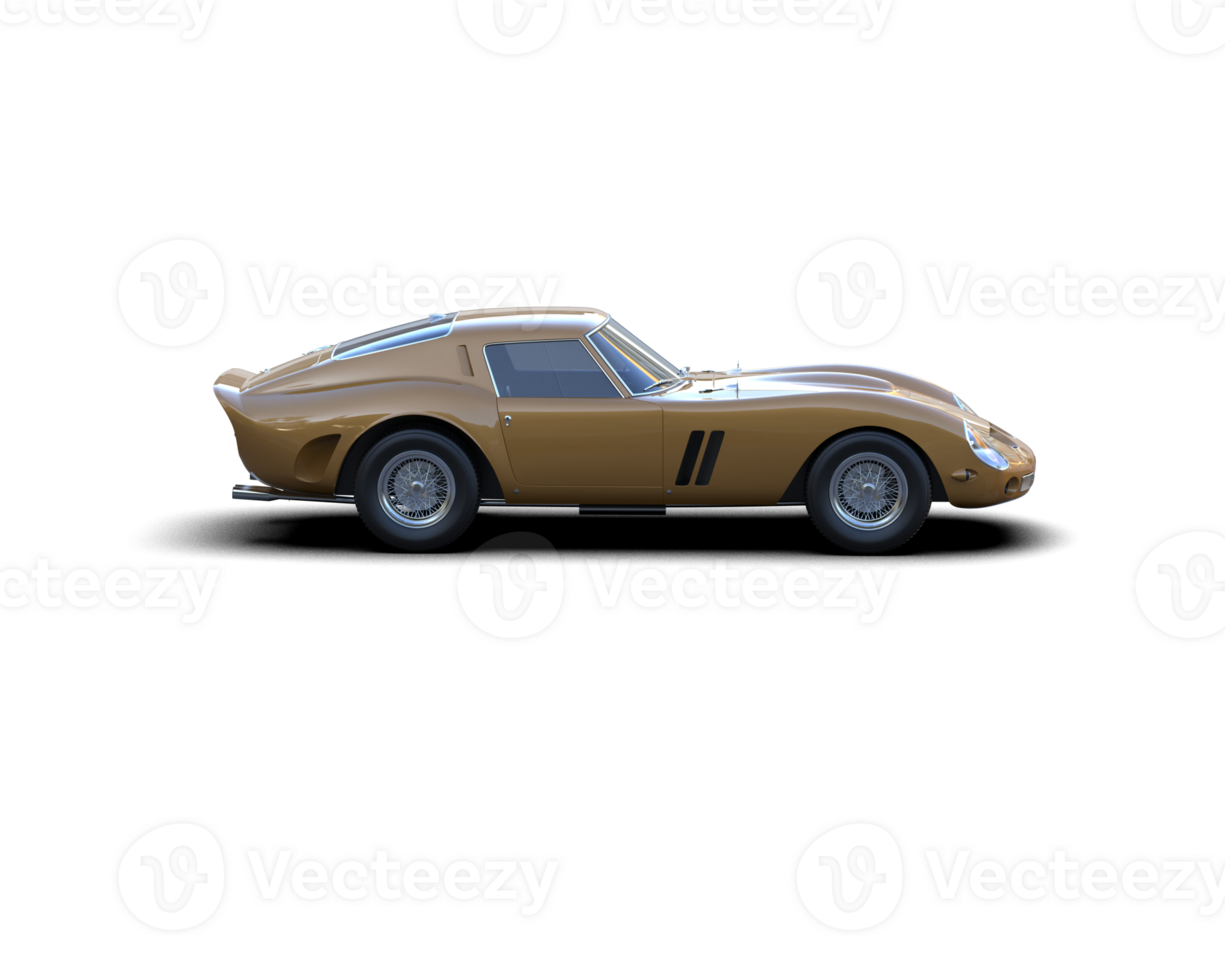 Realistic sport car isolated on background. 3d rendering - illustration png