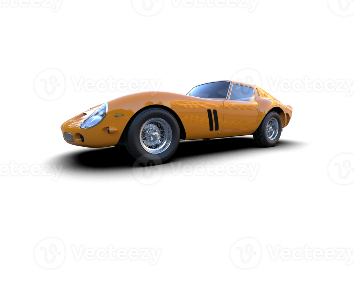 Realistic sport car isolated on background. 3d rendering - illustration png