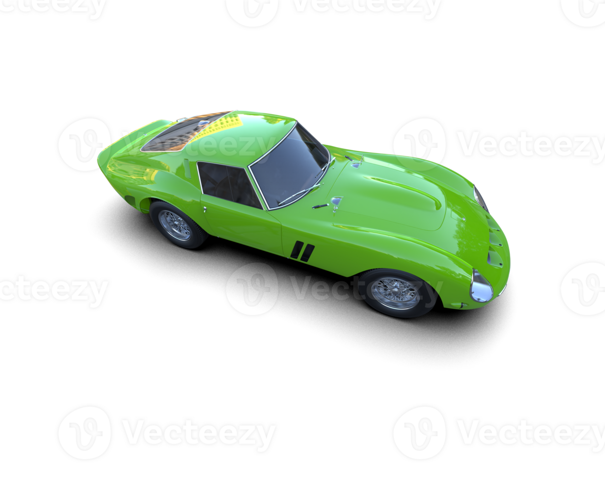 Realistic sport car isolated on background. 3d rendering - illustration png