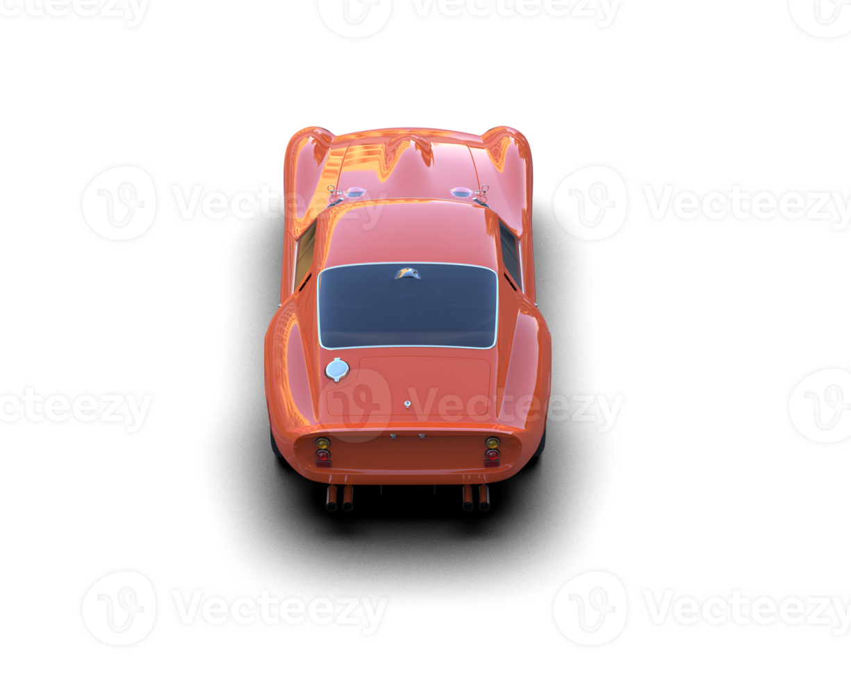 Realistic sport car isolated on background. 3d rendering - illustration png