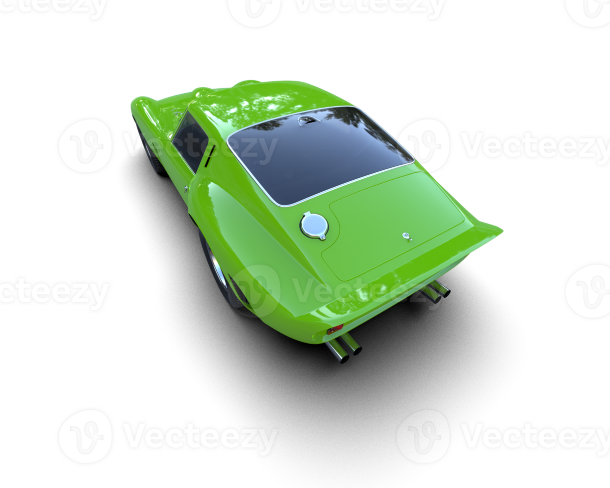 Realistic sport car isolated on background. 3d rendering - illustration png