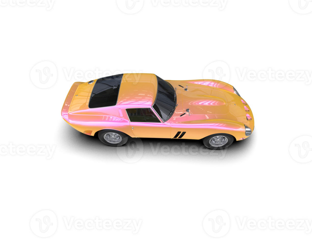 Realistic sport car isolated on background. 3d rendering - illustration png