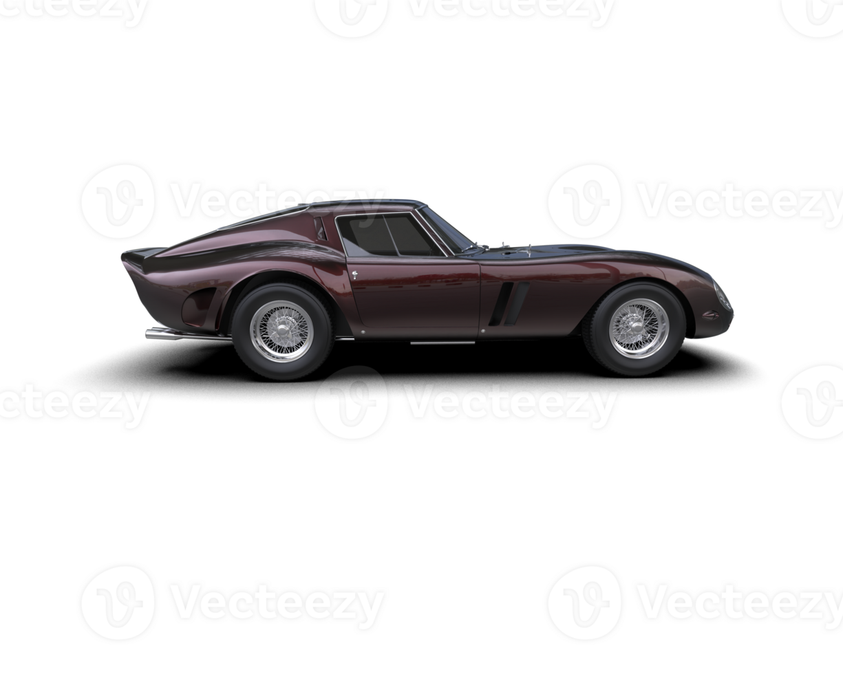 Realistic sport car isolated on background. 3d rendering - illustration png