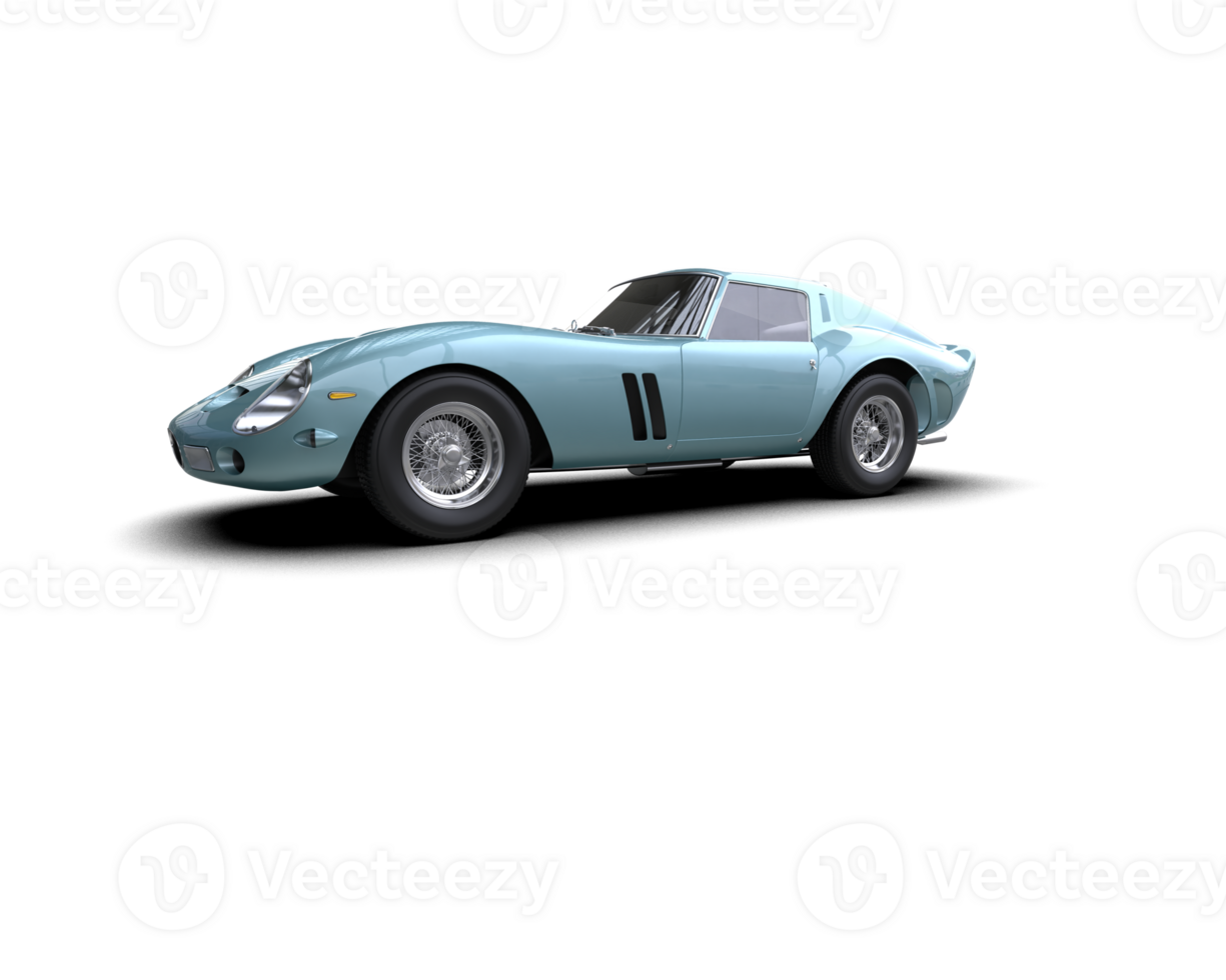 Realistic sport car isolated on background. 3d rendering - illustration png