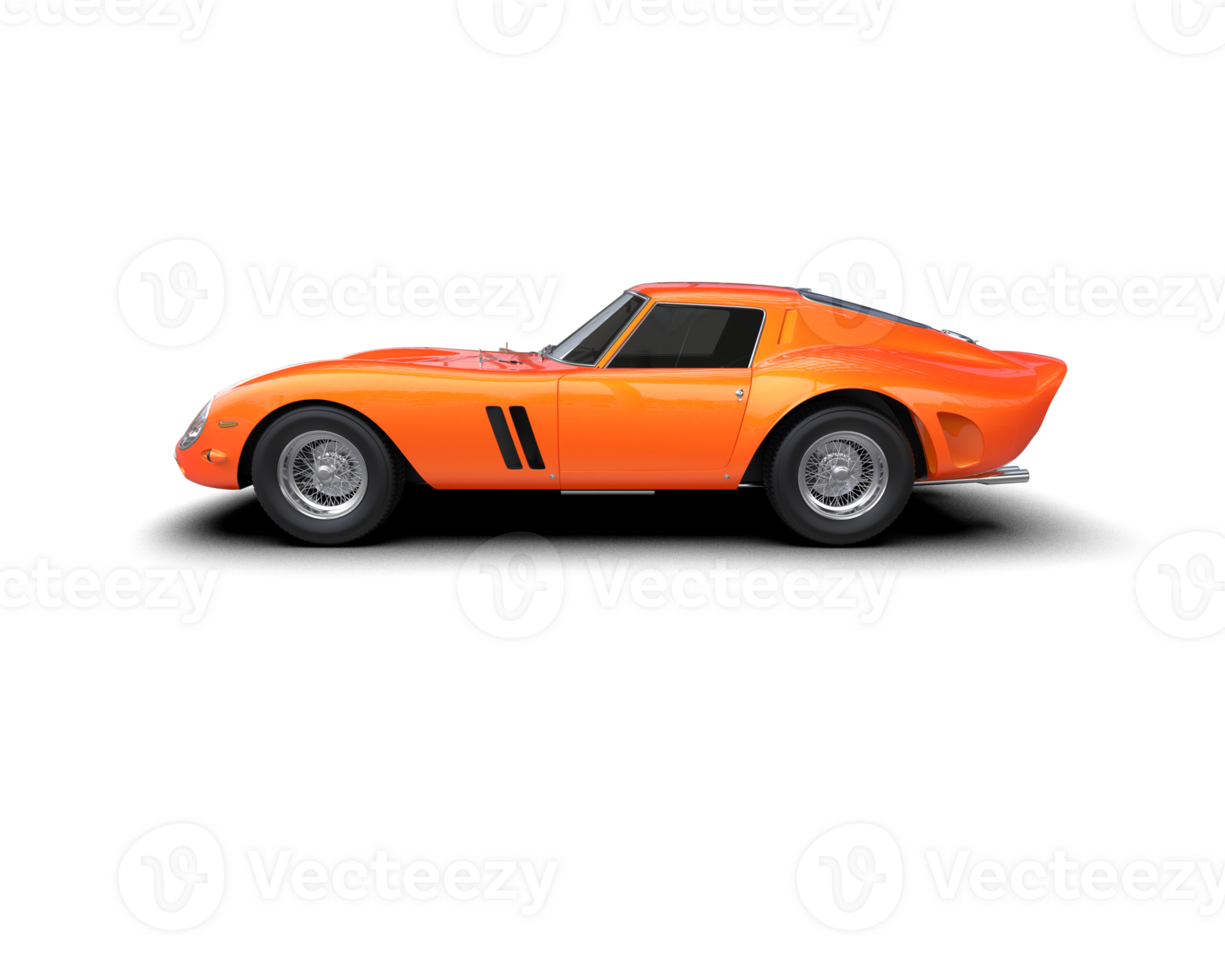 Realistic sport car isolated on background. 3d rendering - illustration png