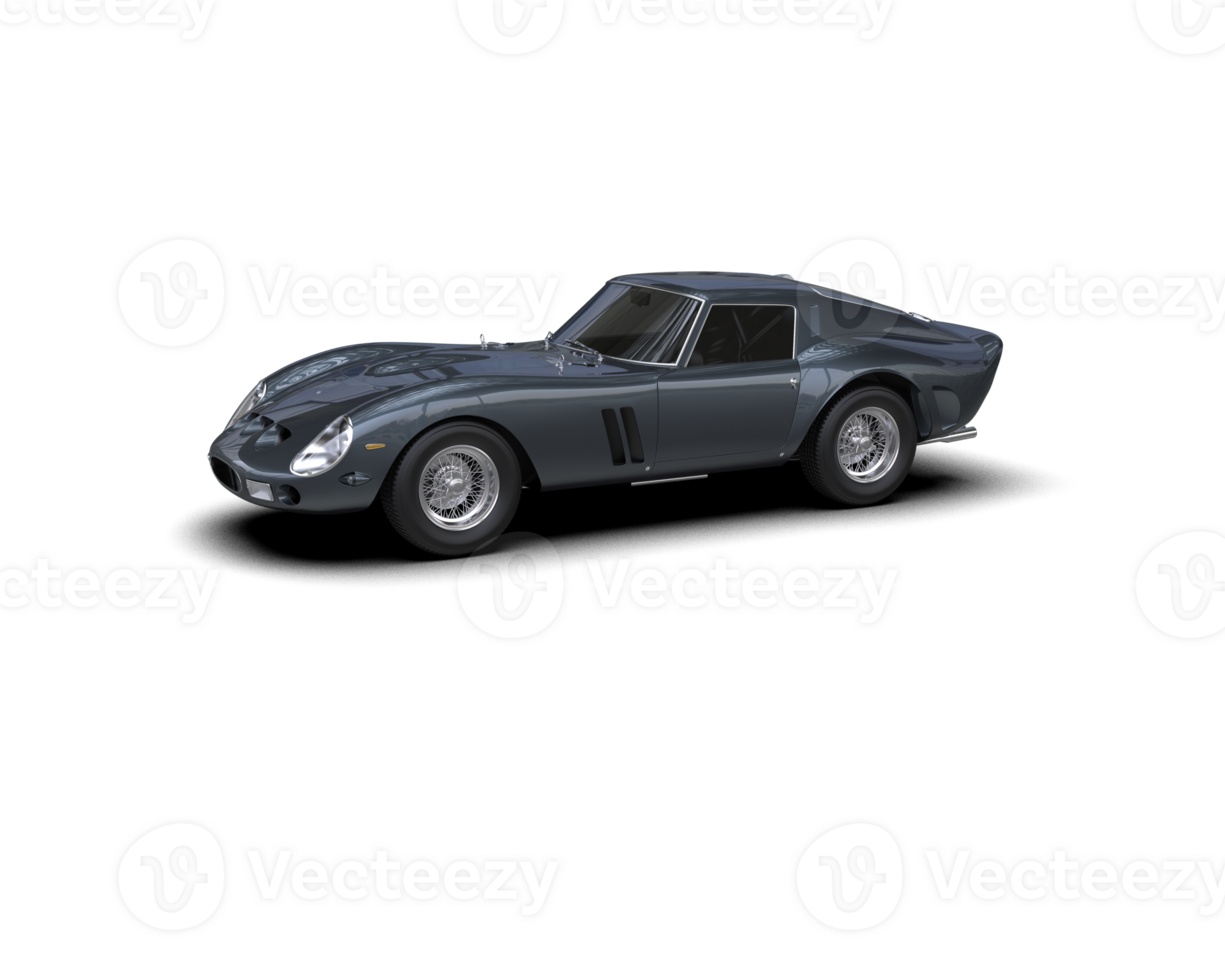Realistic sport car isolated on background. 3d rendering - illustration png