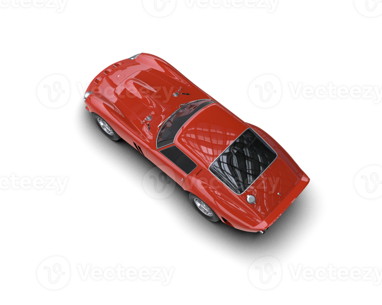 Realistic sport car isolated on background. 3d rendering - illustration png