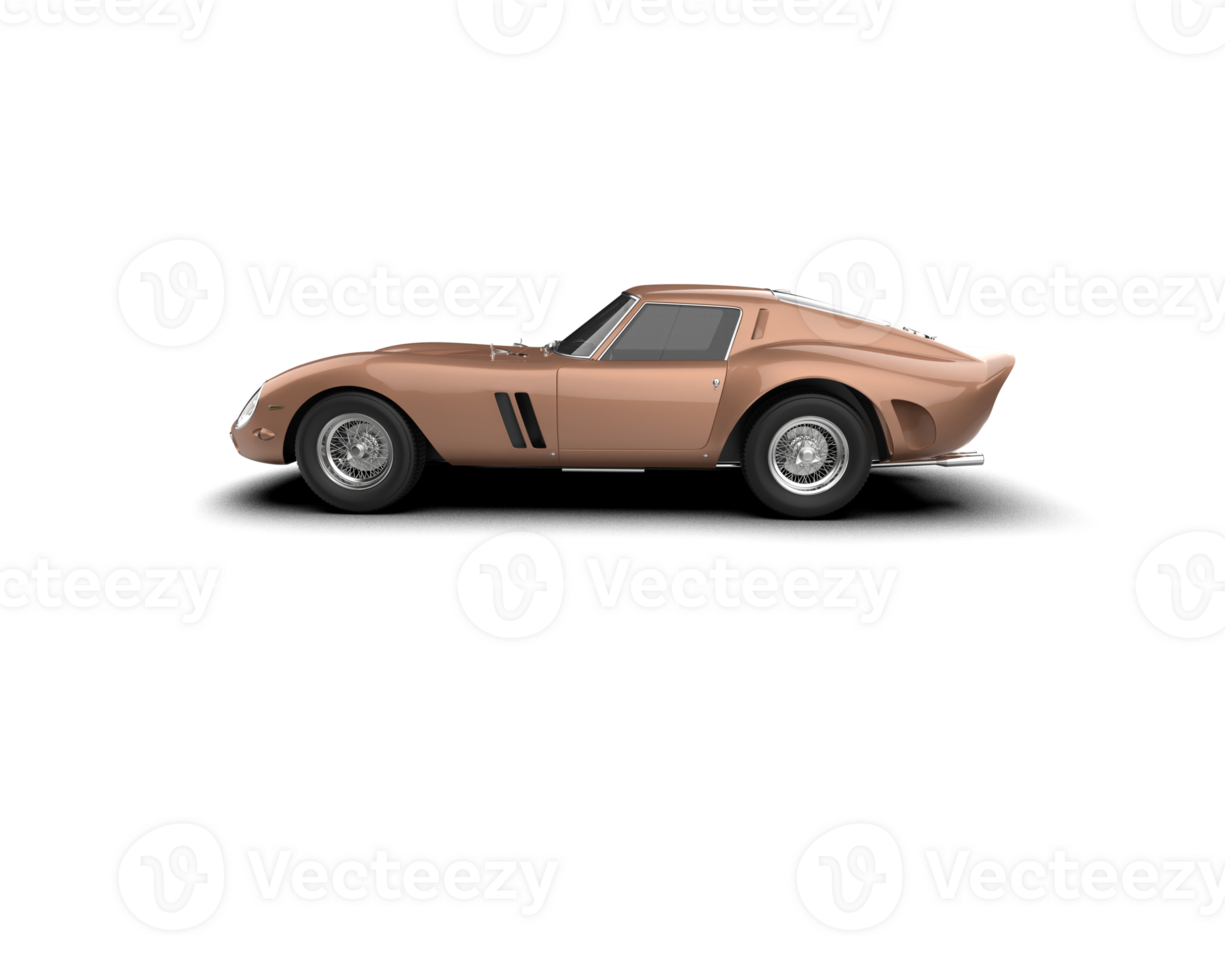 Realistic sport car isolated on background. 3d rendering - illustration png