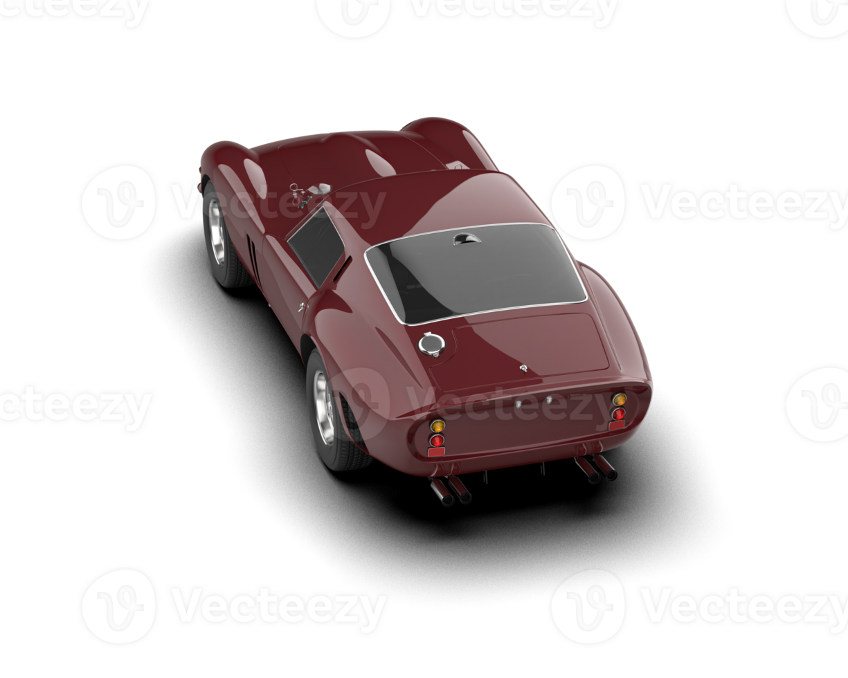 Realistic sport car isolated on background. 3d rendering - illustration png